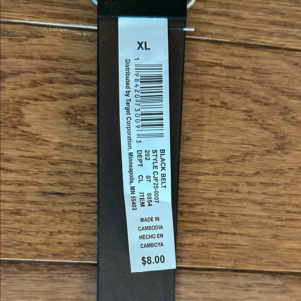 Cat & Jack Black Belts size XL